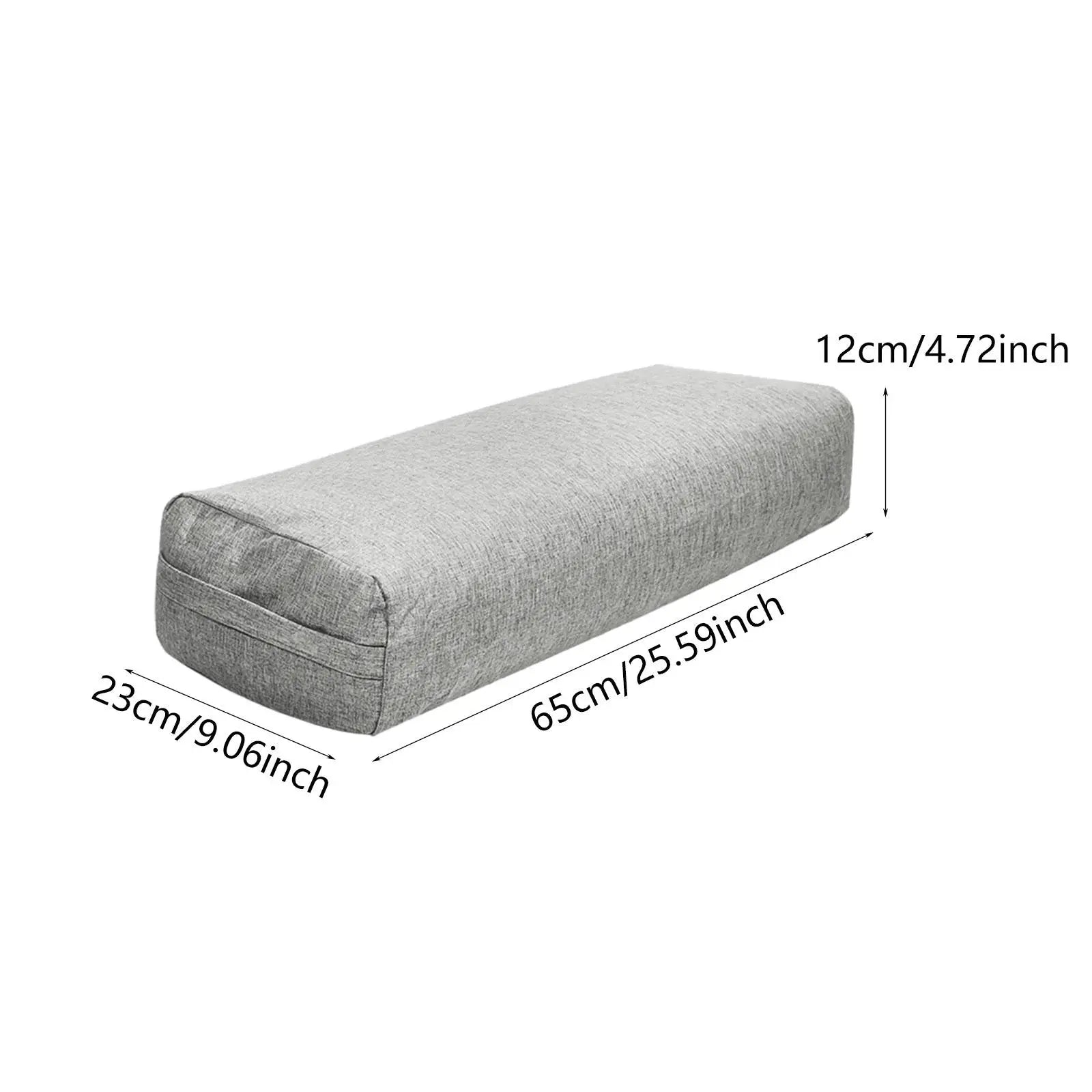 Yoga Bolster Pillow with Carry Handle for Poses Modification Women Easy to Carry Removable Cover Yoga Pillow Yoga Cushion