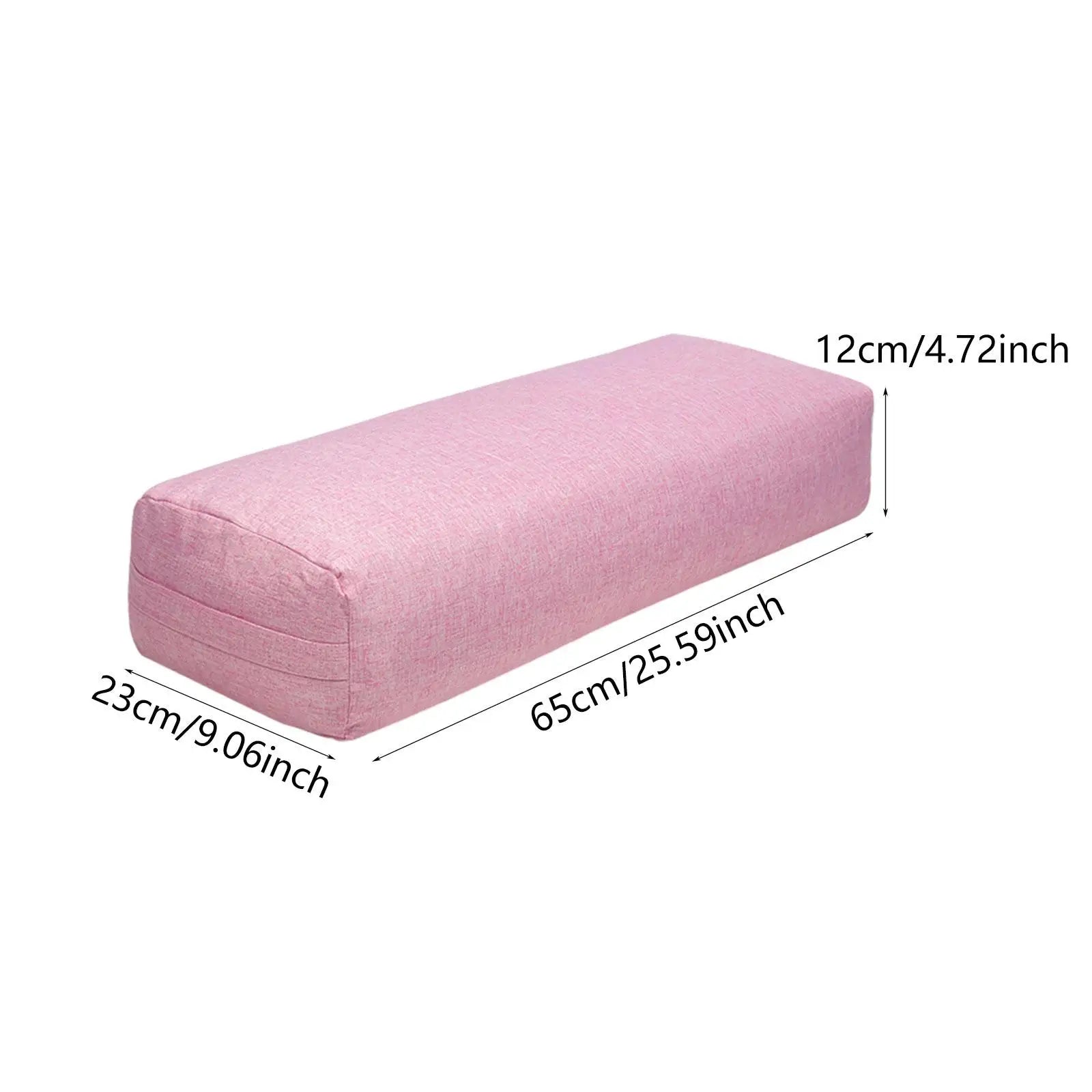 Yoga Bolster Pillow with Carry Handle for Poses Modification Women Easy to Carry Removable Cover Yoga Pillow Yoga Cushion