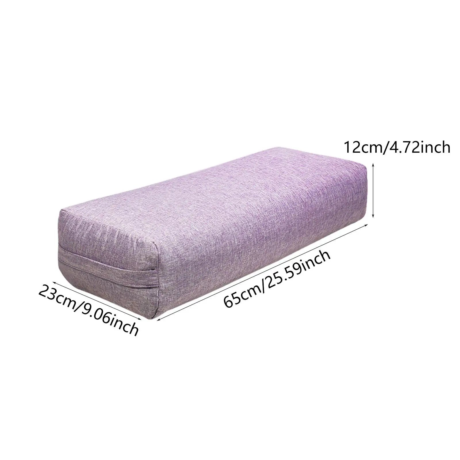 Yoga Bolster Pillow with Carry Handle for Poses Modification Women Easy to Carry Removable Cover Yoga Pillow Yoga Cushion
