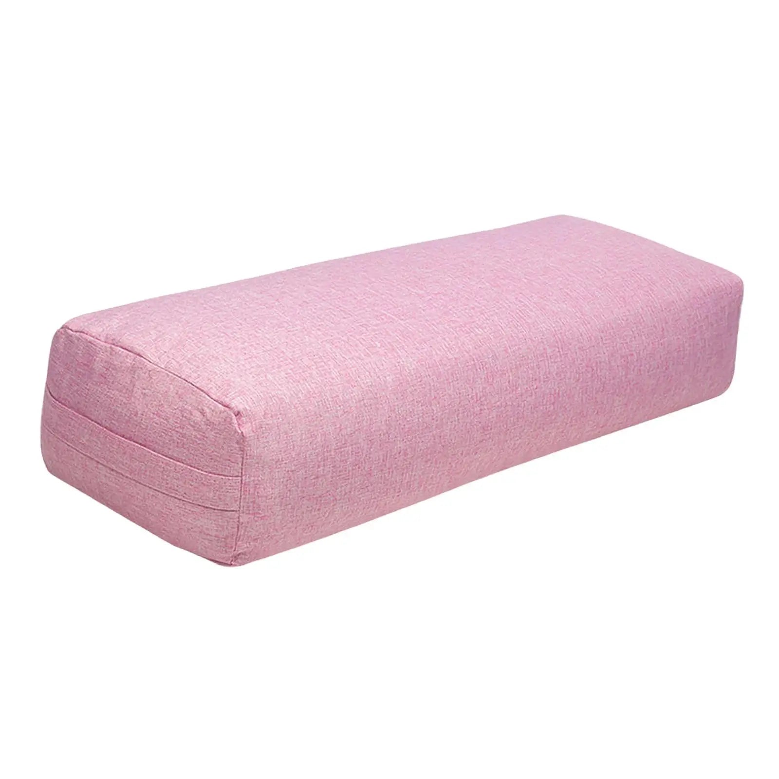 Yoga Bolster Pillow with Carry Handle for Poses Modification Women Easy to Carry Removable Cover Yoga Pillow Yoga Cushion