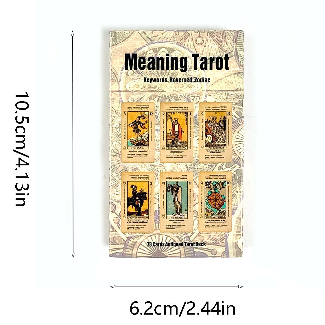 Meaning Tarot Card A 78 Cards With Meaning On Them Beginner Tarot Keyword Antiqued Tarot Deck Meditation & Party Games