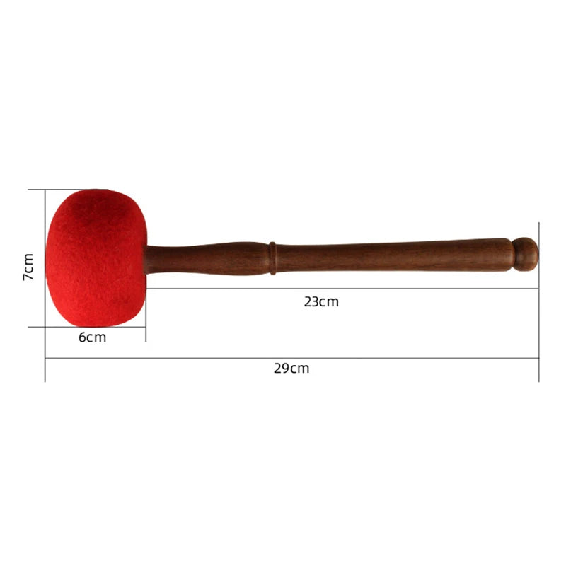 Tibetan Singing Bowl Mallet Sound Bowl Wooden Stick Quartz Bowls Wool Felt Handmade Leather Stick Buddhism Meditation Parts