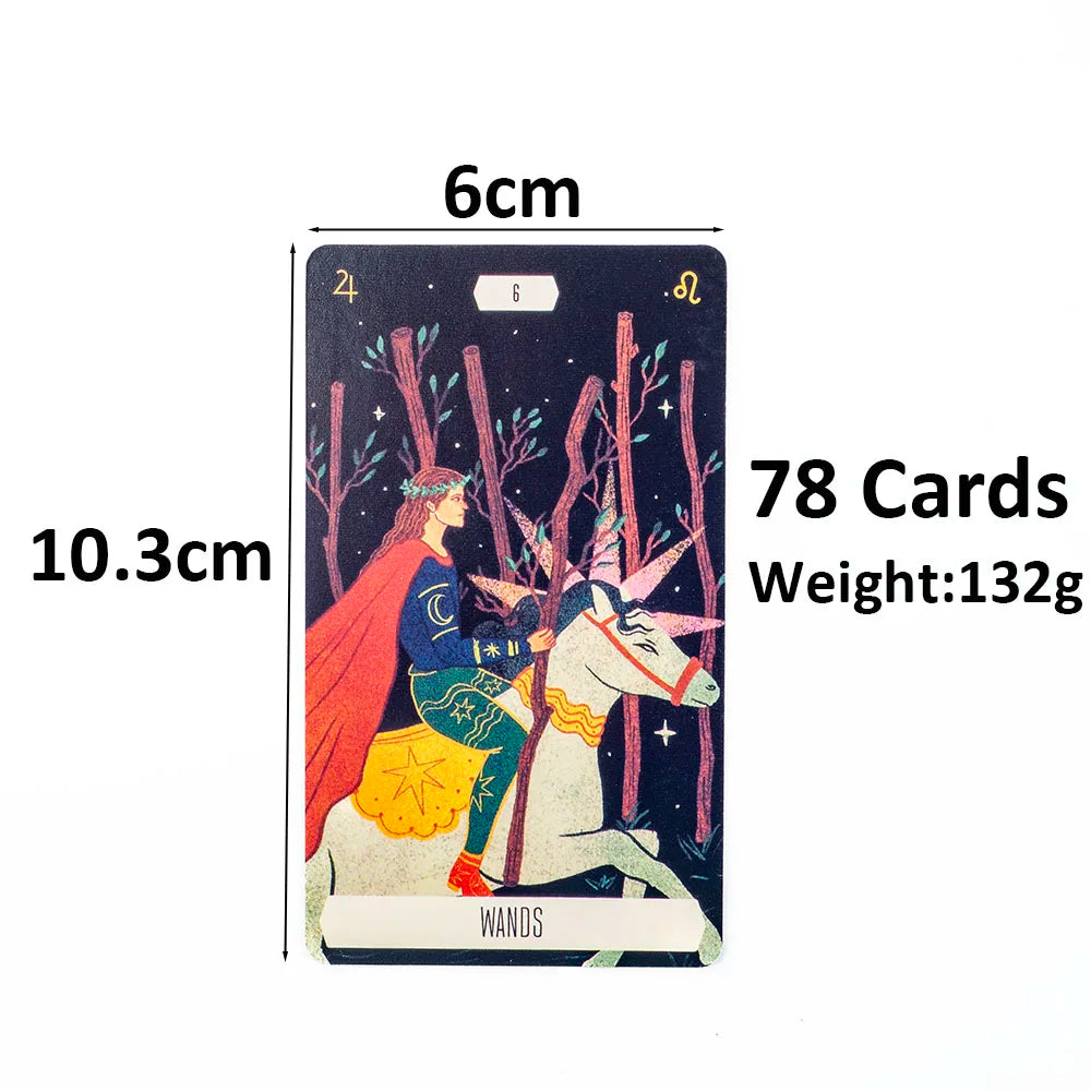 10.3x6cm Zodiac Tarot Cards for Fortune Telling And Divination Party Game Board Game Pack of 52 Unique Star Sign Cards