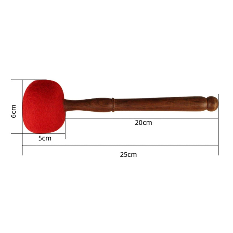Tibetan Singing Bowl Mallet Sound Bowl Wooden Stick Quartz Bowls Wool Felt Handmade Leather Stick Buddhism Meditation Parts