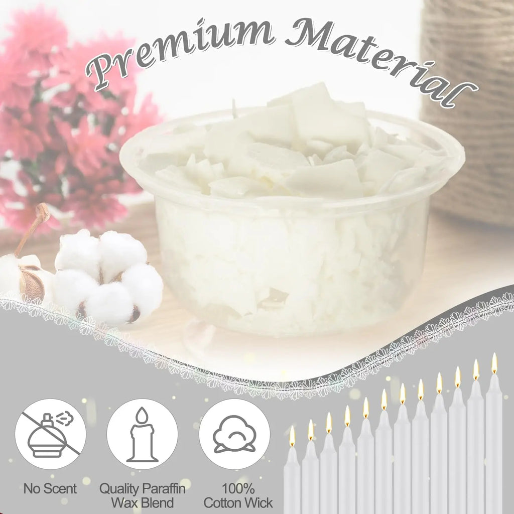 24 White 4-Inch Stick Candles, Drip-Free, Smoke-Free, Unscented, Household Dinner Candles, Hand-Poured, High-Quality, Suitable for Churches, Homes, Weddings, Parties, Seasonal Celebrations, Emergencies, and Home Decoration, P