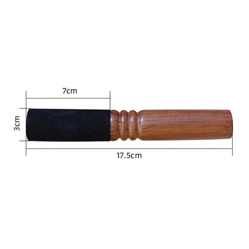 Tibetan Singing Bowl Mallet Sound Bowl Wooden Stick Quartz Bowls Wool Felt Handmade Leather Stick Buddhism Meditation Parts