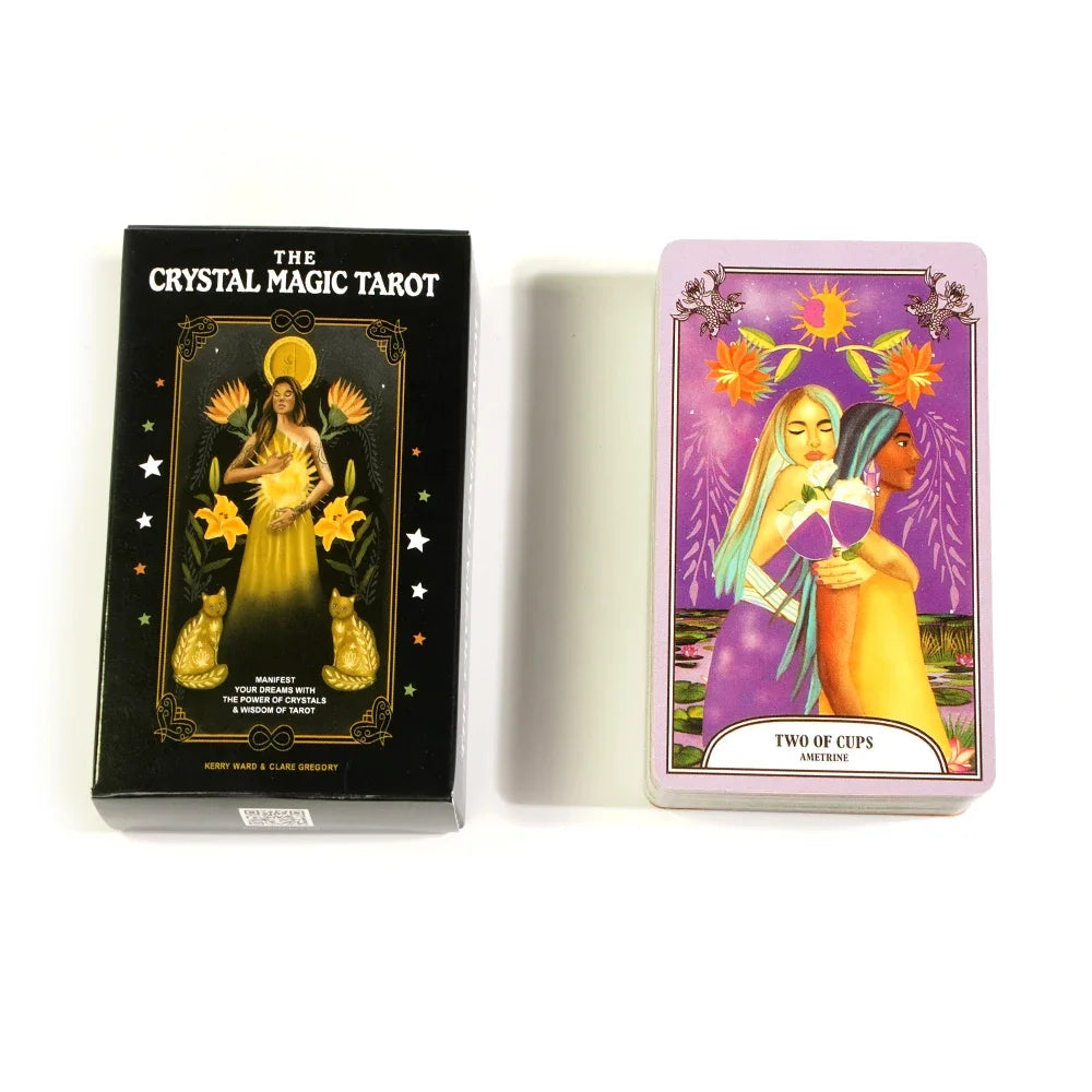 The Crystal Magic Tarot Understand and Control Your Fate with Tarot 78-card Tarot Deck PDF Guidebook Oracle Cards Board Game