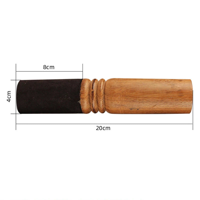 Tibetan Singing Bowl Mallet Sound Bowl Wooden Stick Quartz Bowls Wool Felt Handmade Leather Stick Buddhism Meditation Parts